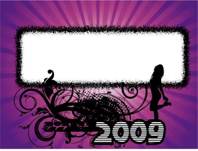 2009数字字体与花纹