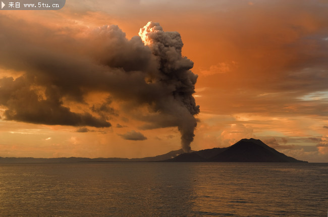 塔乌鲁 火山爆发图