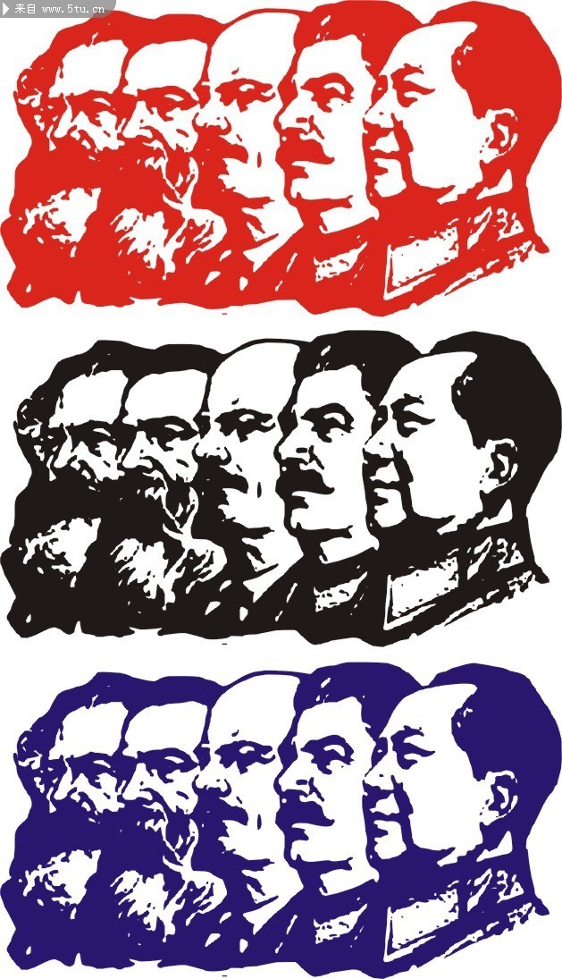 伟人头像矢量图_历史人物_矢量人物_矢量素材_百图汇