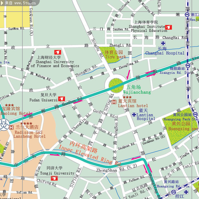 上海矢量地图