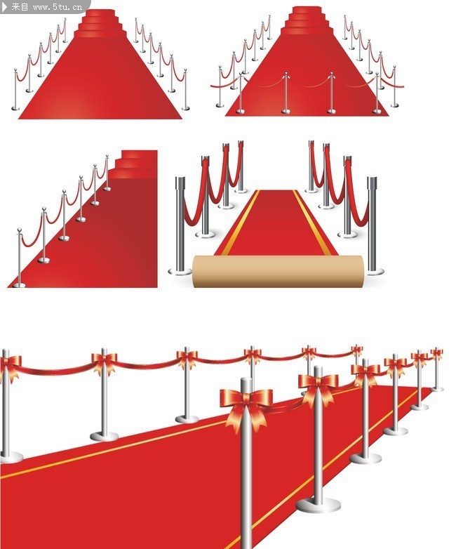 红地毯矢量图 庆典素材