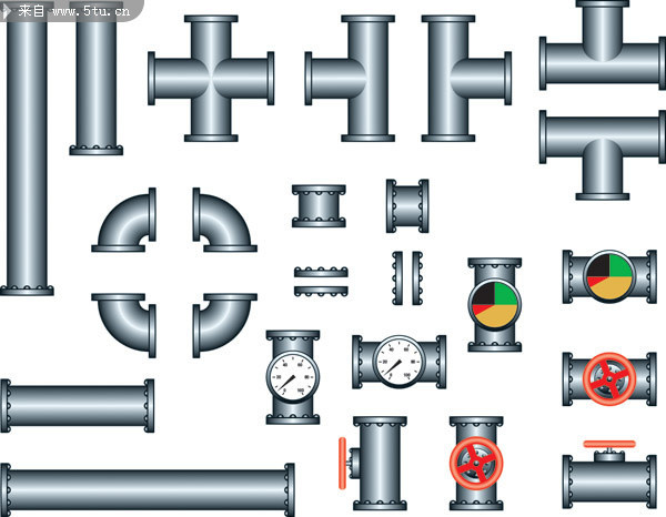 钢管矢量素材