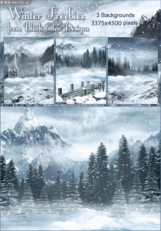 超清晰雪景图片3张