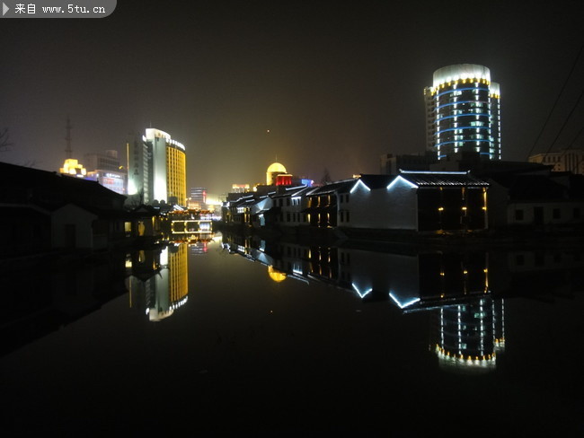 湖州夜景图片 城市摄影