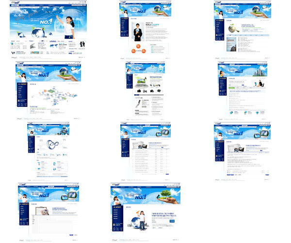 11套韩国网页设计模板