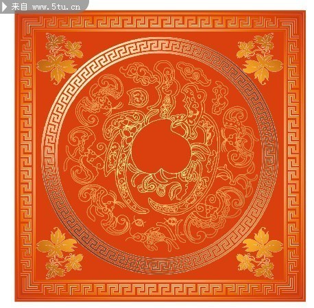 中国传统花纹图案 中秋包装素材