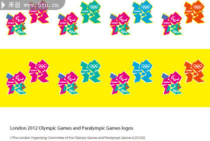 2012年奥运会图片 伦敦残奥会标志矢量图