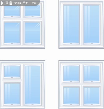窗户图片玻璃窗矢量图
