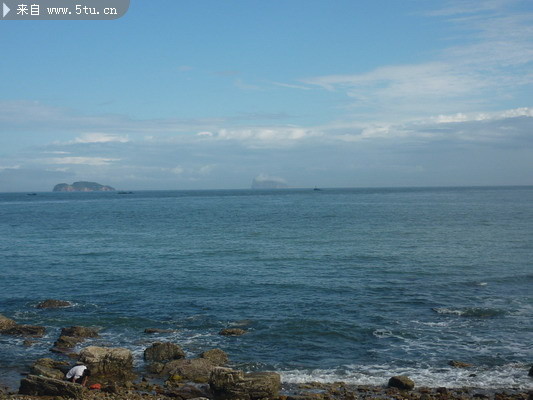 碧海云天风景图