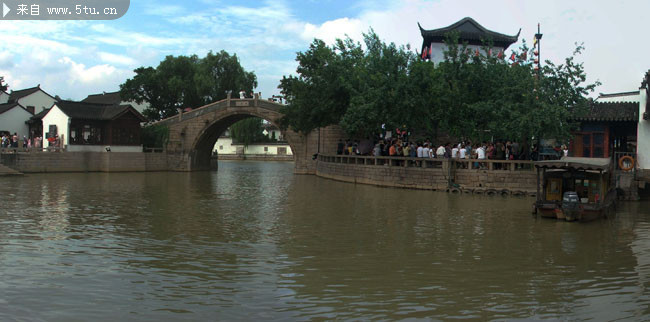 苏州枫桥景区全景图片 姑苏旅游名胜