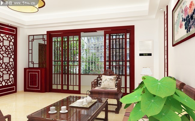 中式古典客厅装饰图片
