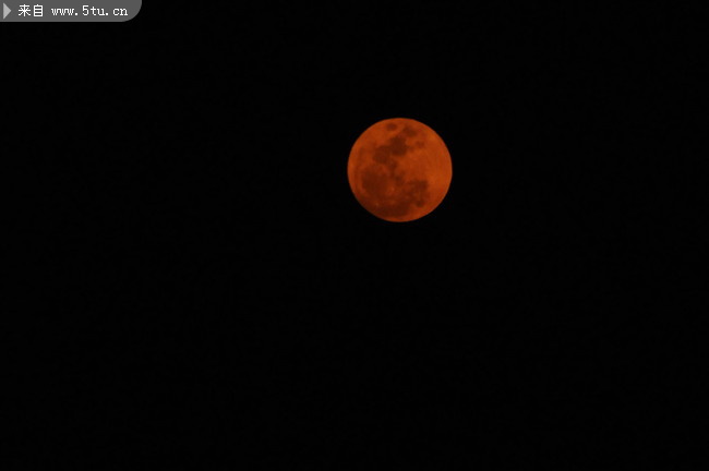 红色月亮图片 中秋十五圆月摄影