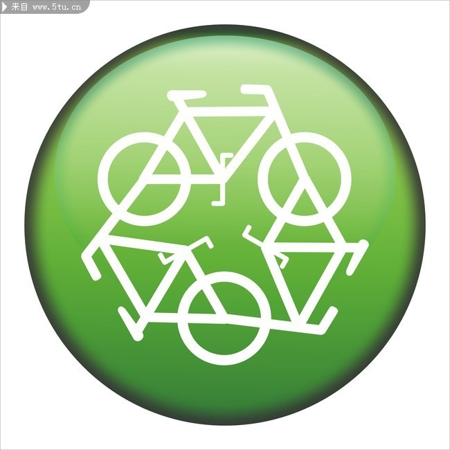 自行车回收标图案