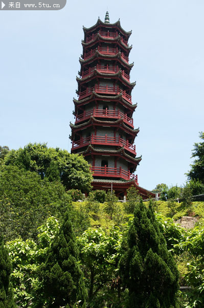 古塔图片 南沙天后宫风景图片