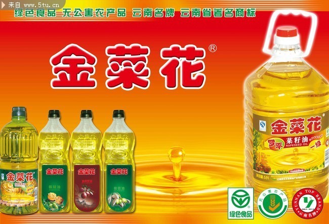 食用油海报设计 菜籽油桶装图片