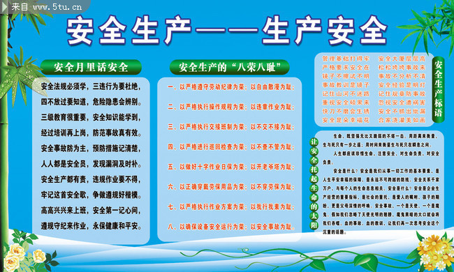 安全生产活动宣传栏 安全生产知识展板