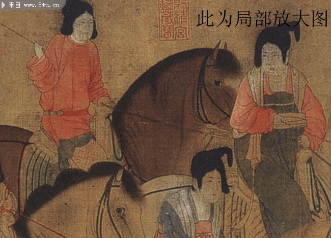 唐代人物绘画图片素材