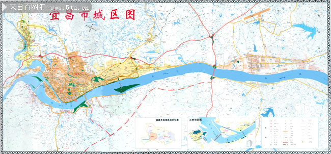 高清宜昌市城区地图