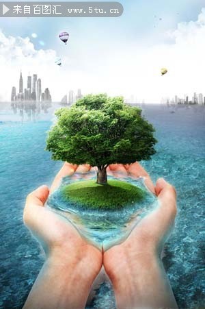 环保宣传海报PSD素材