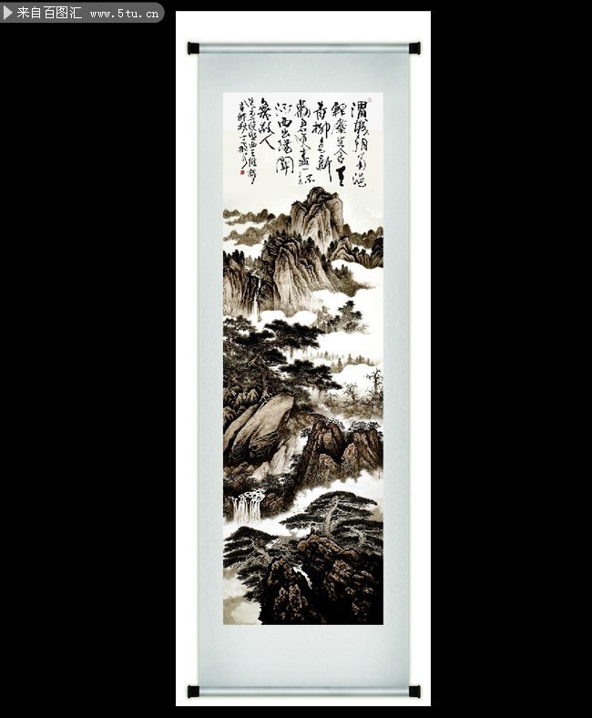 传统山水国画装饰画