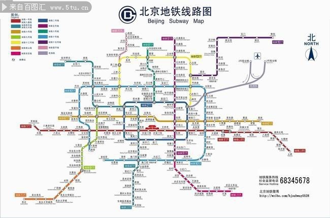 最新北京地图线路图