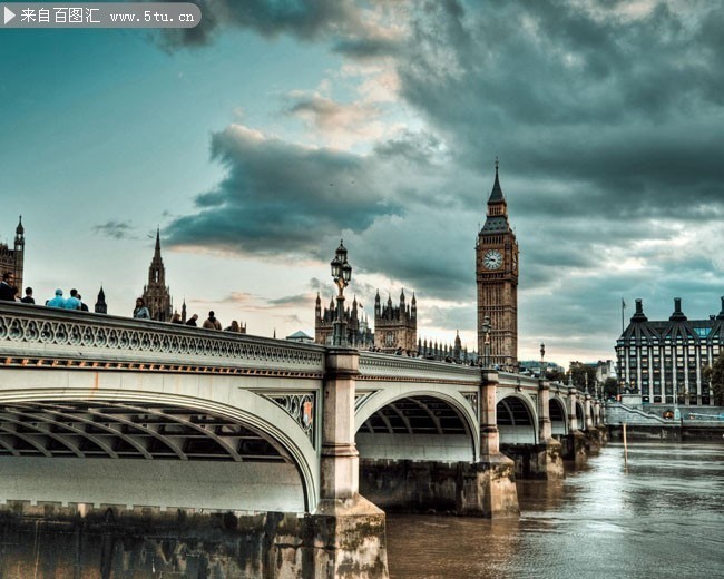 欧洲著名建筑 英国大本钟图片