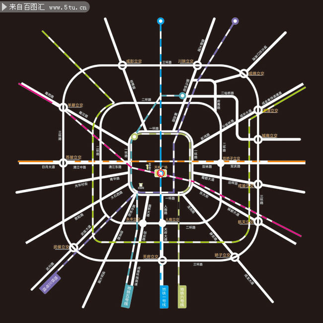 成都地铁规划图