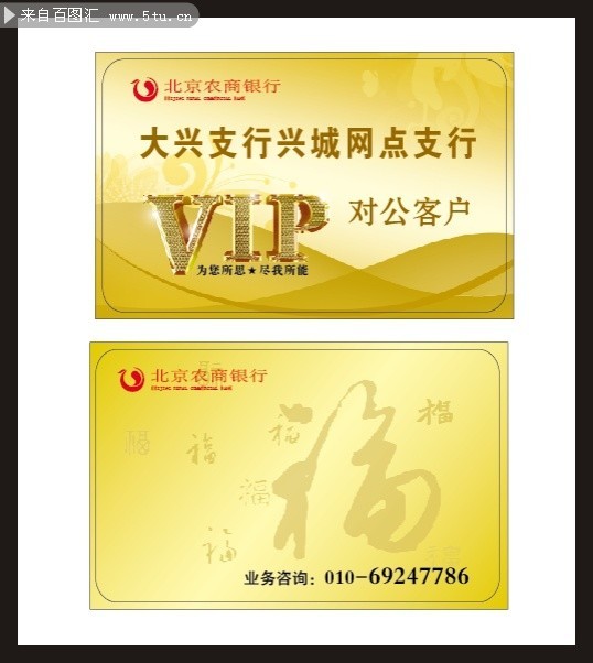 银行VIP卡矢量图