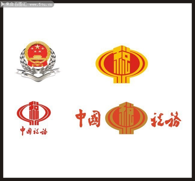 中国税务标志和徽章图片_杂类图标_图标图案_矢量素材_百图汇