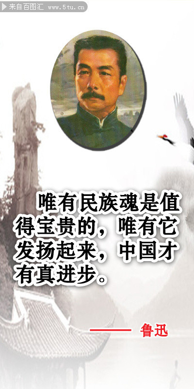 鲁迅名人展板下载