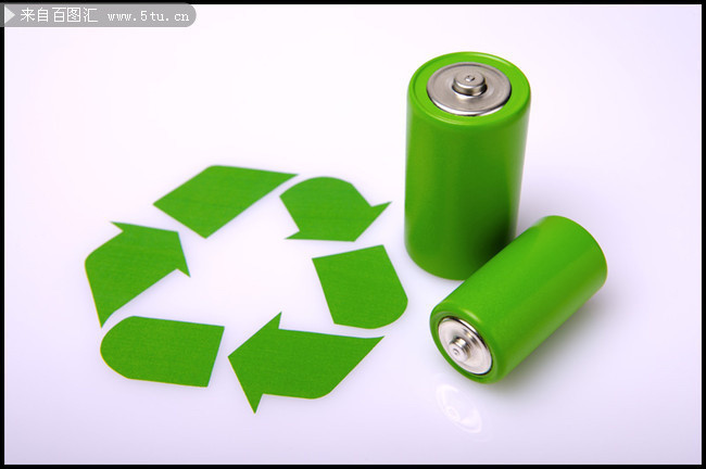 绿色电池图片素材