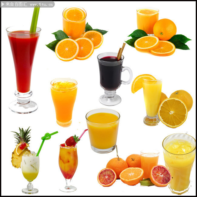 鲜榨橙汁免扣图片