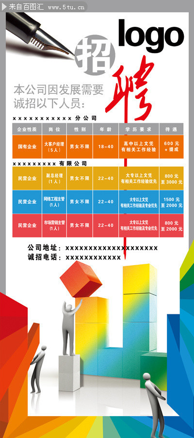 公司招聘展架素材下载