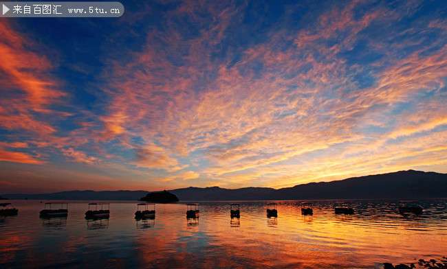 夕阳风景图片