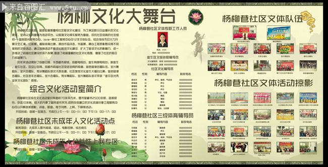 杨柳巷社区文化宣传栏设计