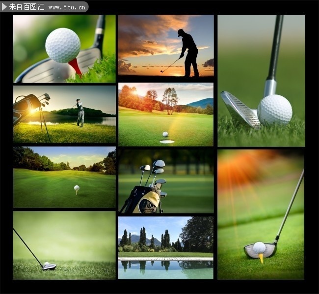 高尔夫球运动摄影图片素材