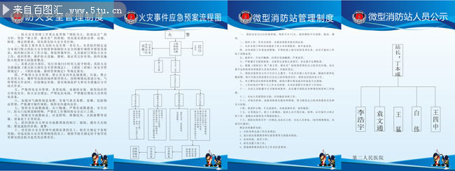 消防制度展板图片下载