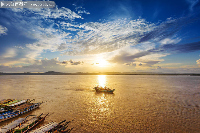 海边黄昏唯美风景图片