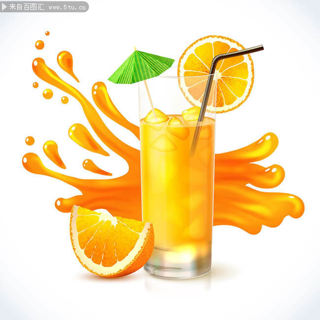 橙汁饮料图片下载