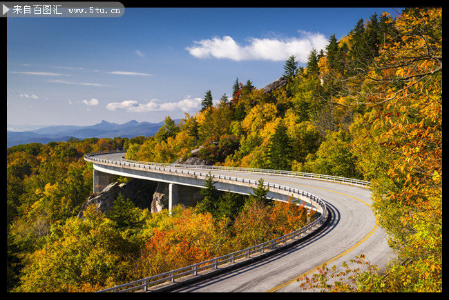 高速公路风景摄影图片素材