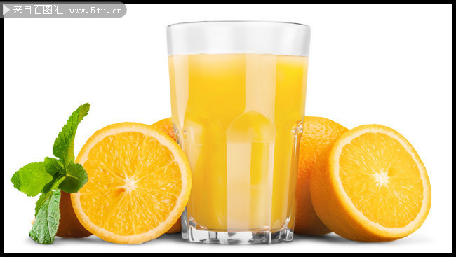 鲜榨橙汁水果果汁图片