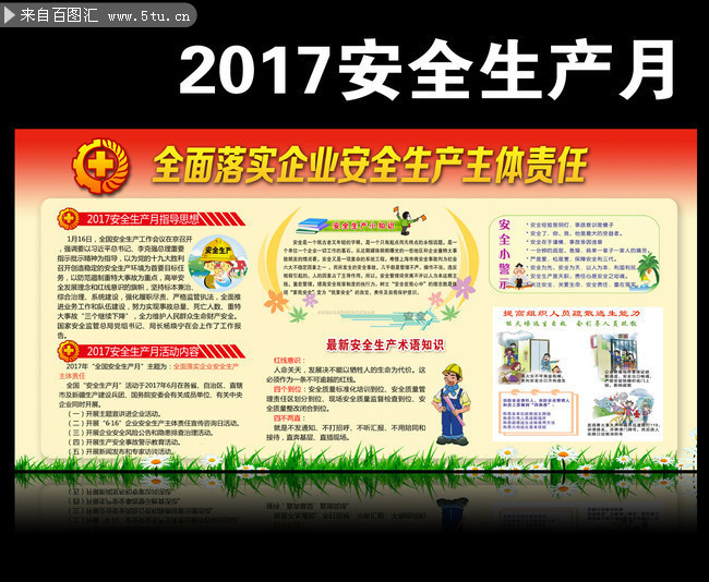 2017安全月展板 安全生产知识素材