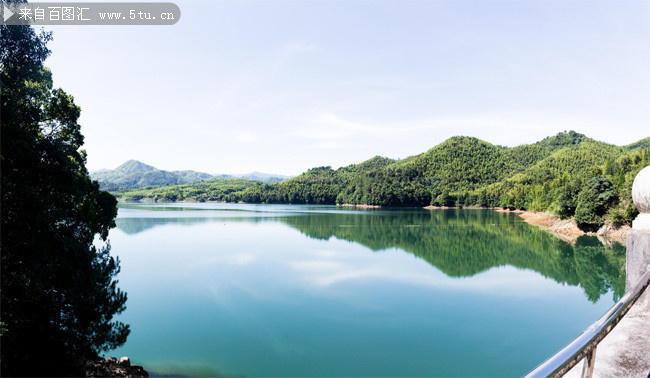 双溪湖水库山水自然风景图片