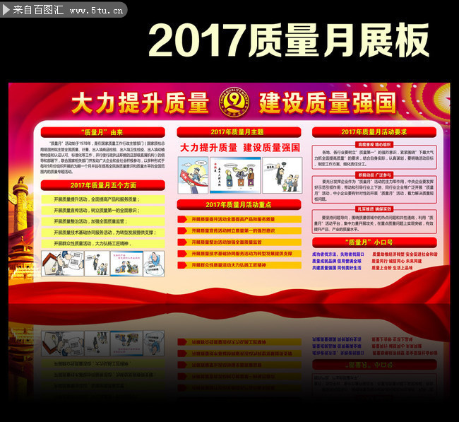 2017企业质量月活动宣传展板