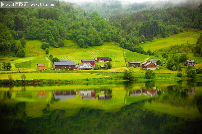 农村山水自然风景图片