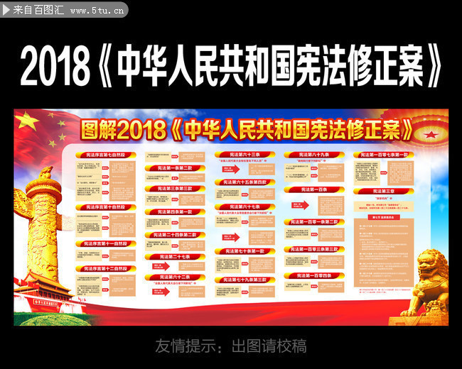 2018宪法修改有了那些变化宣传栏