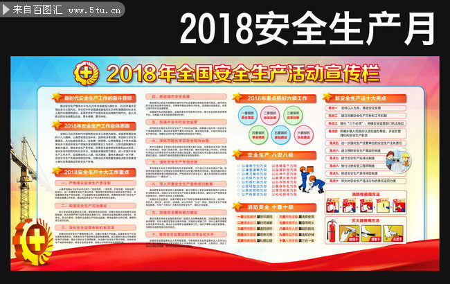 2018年全国安全生产活动月宣传栏