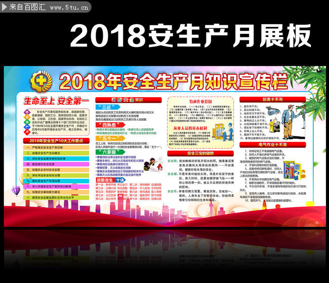 开展2018全国安全生产月主题活动宣传栏