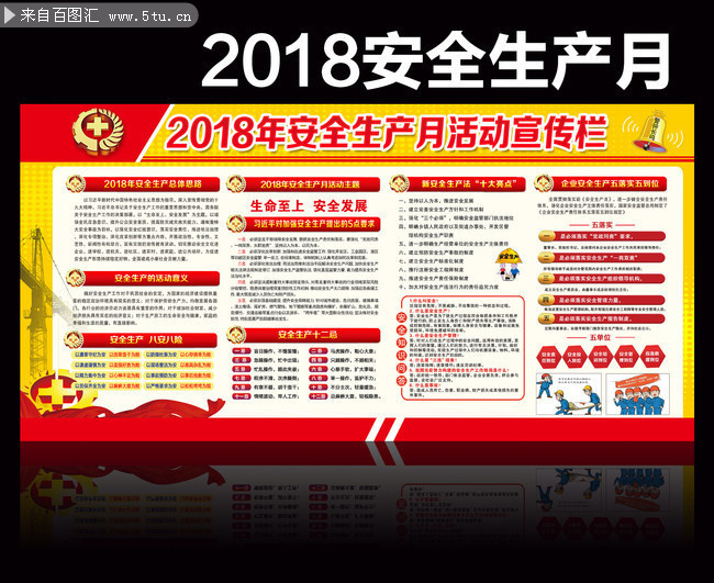 各单位2018安全生产活动月宣传栏