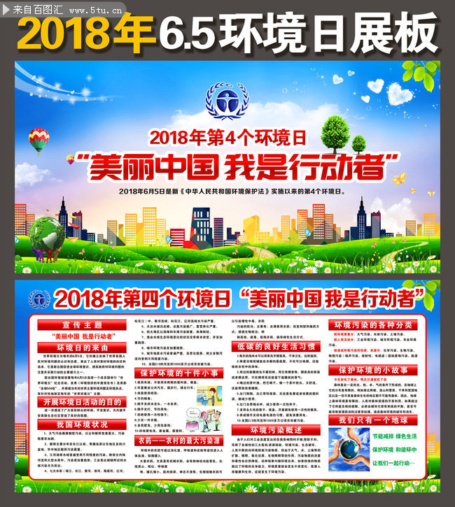 2018六五环境日主题宣传栏